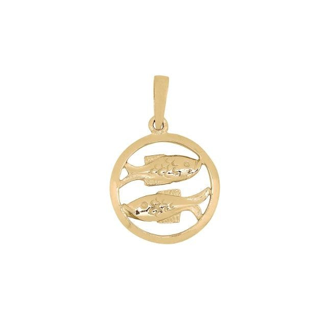 8 kt. stjernetegn fisk 12 mm.