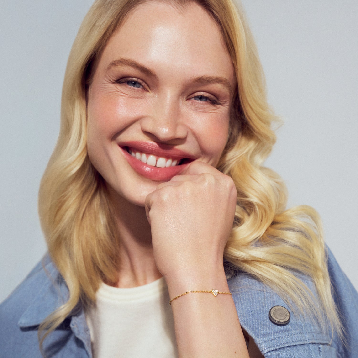 Cuore armbånd forgyldt