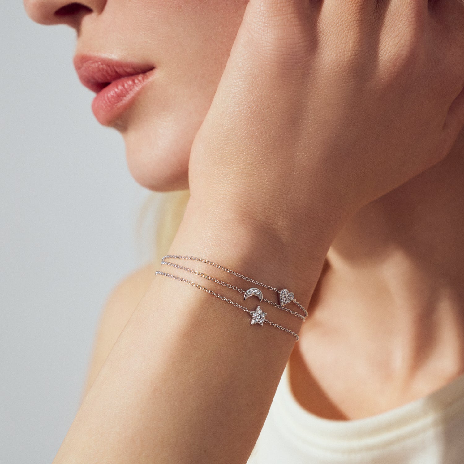 Luna sølv armbånd