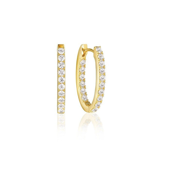 Sølvforgyldt øreringe Ellisse Pianura Piccolo