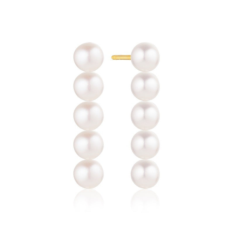 Forgyldt øreringe Padua Cinque