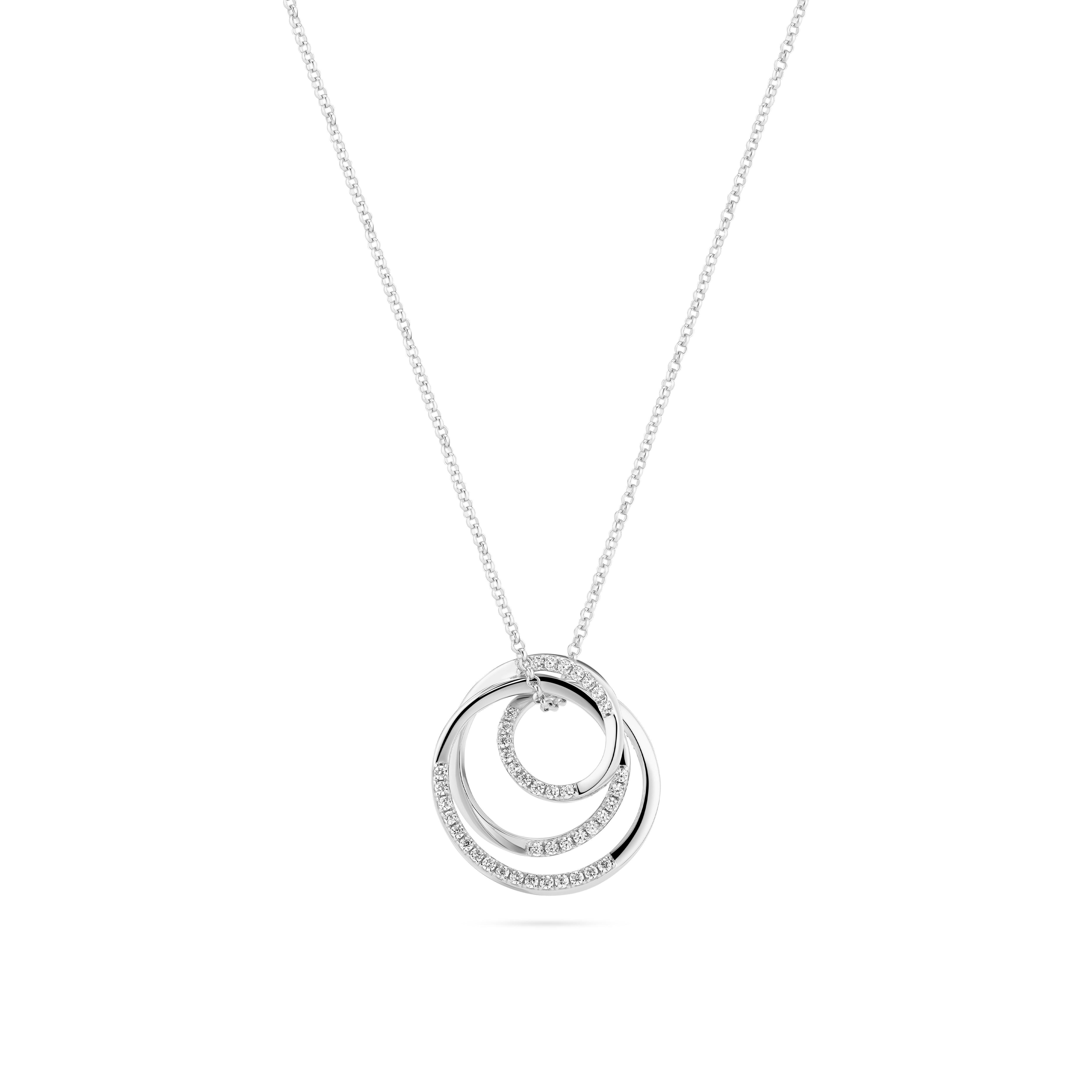Spirale halskæde sølv
