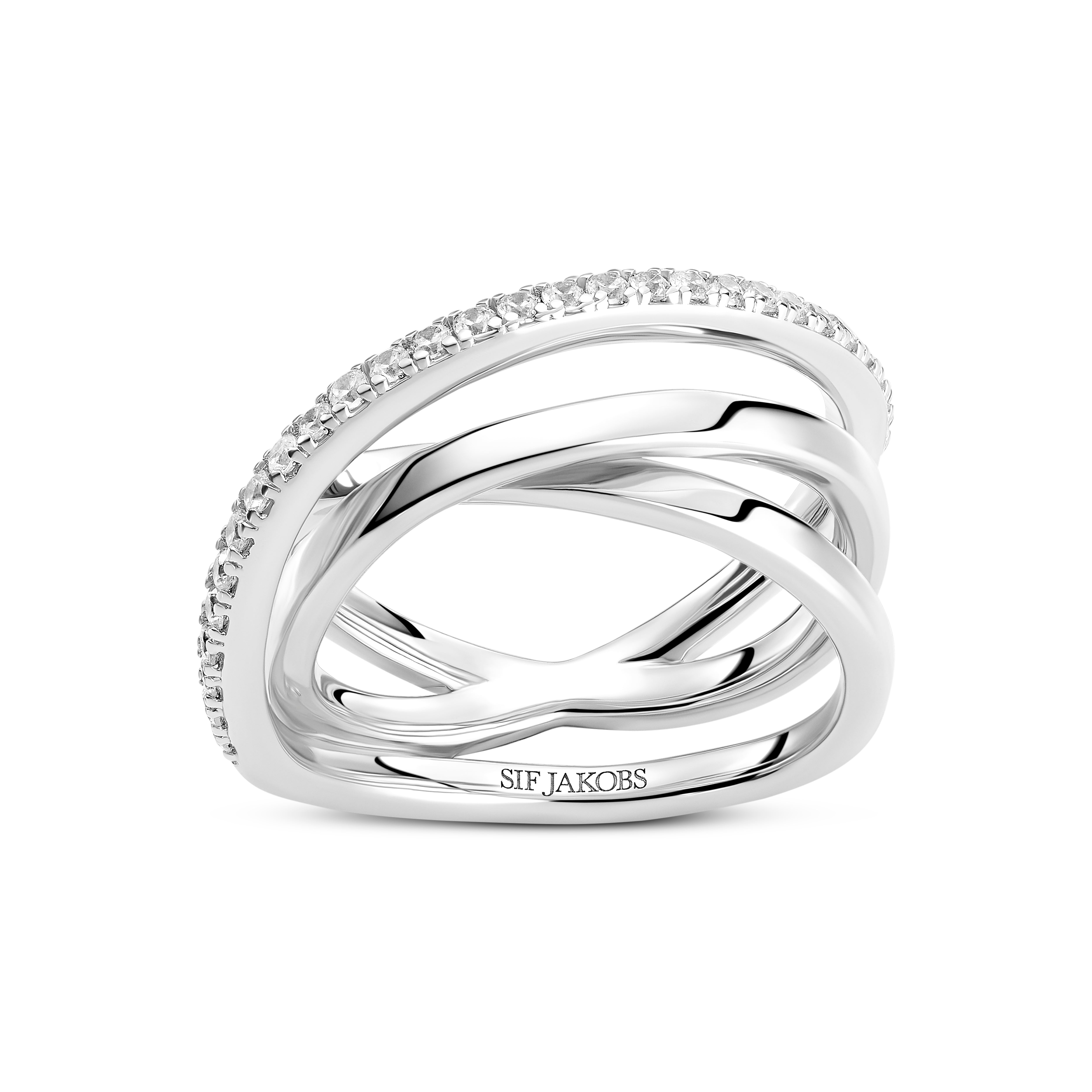 Spirale ring sølv