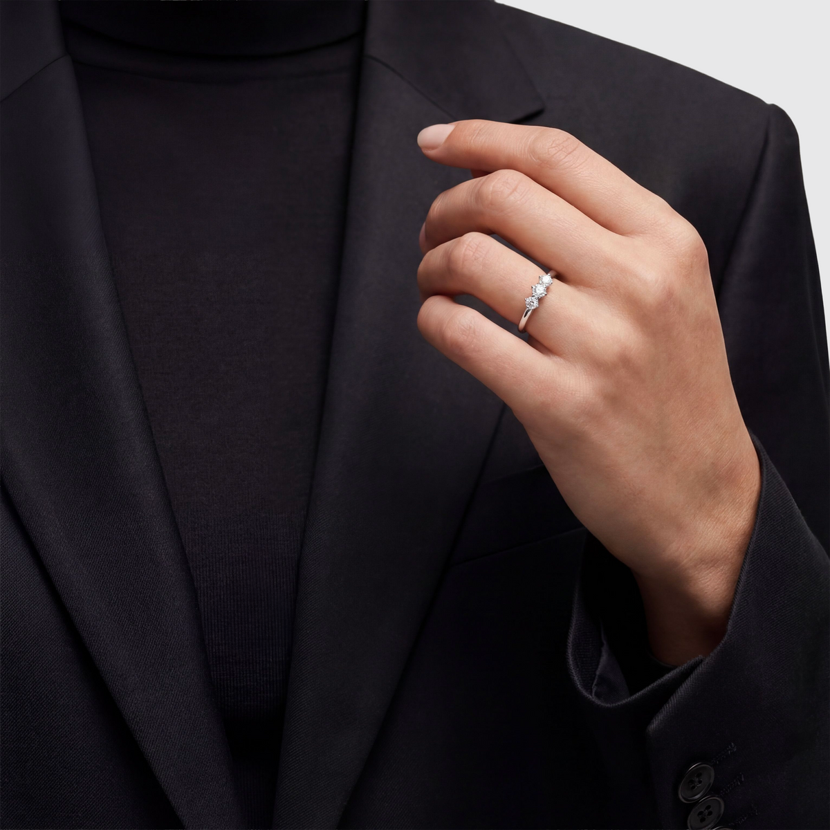 Princess sølv ring