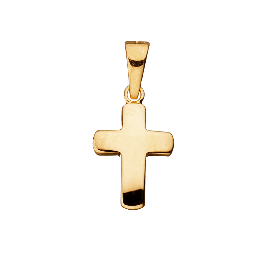 Kors hul 12 x 9 mm. 8 kt.