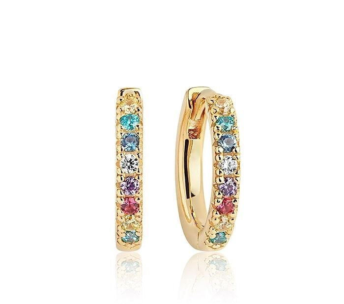 Ellera sølvøreringe forgyldt Sif jakobs