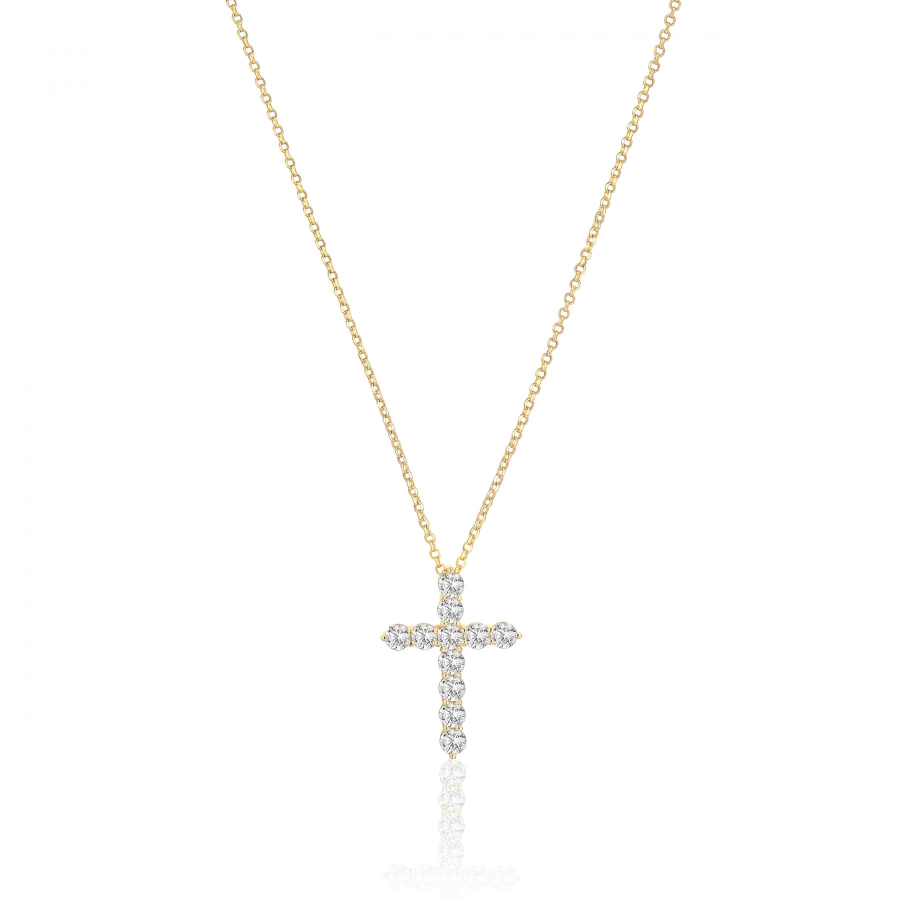 BELLUNO CROCE NECKLACE forgyldt