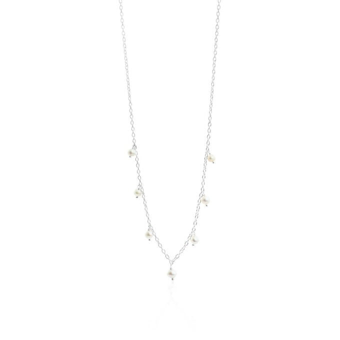 Sølvhalskæde, 3-4mm fvp