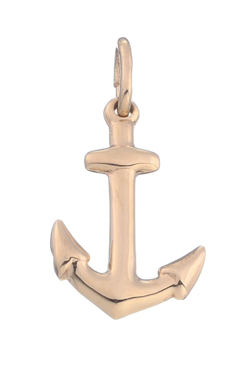 14 Kt. Vedhæng Anker 15x11 mm.