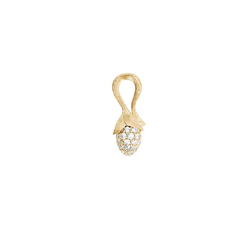 Vedhæng Spire mini Lotus 18 kt pavé 56 bril 0,48ct