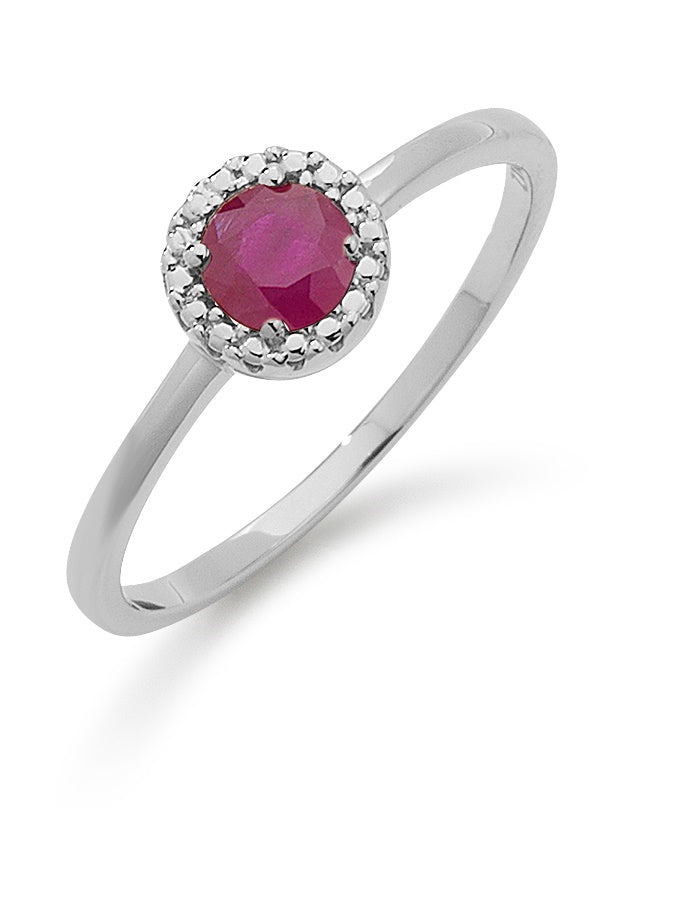 14KT HV.D.RING M/RUBIN ***