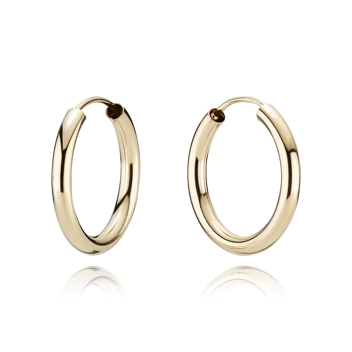 14 kt. Creol øreringe ø20 mm.