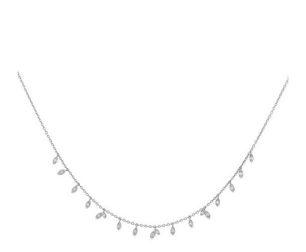 Sølvhalskæde Jungle Vine Sparkle