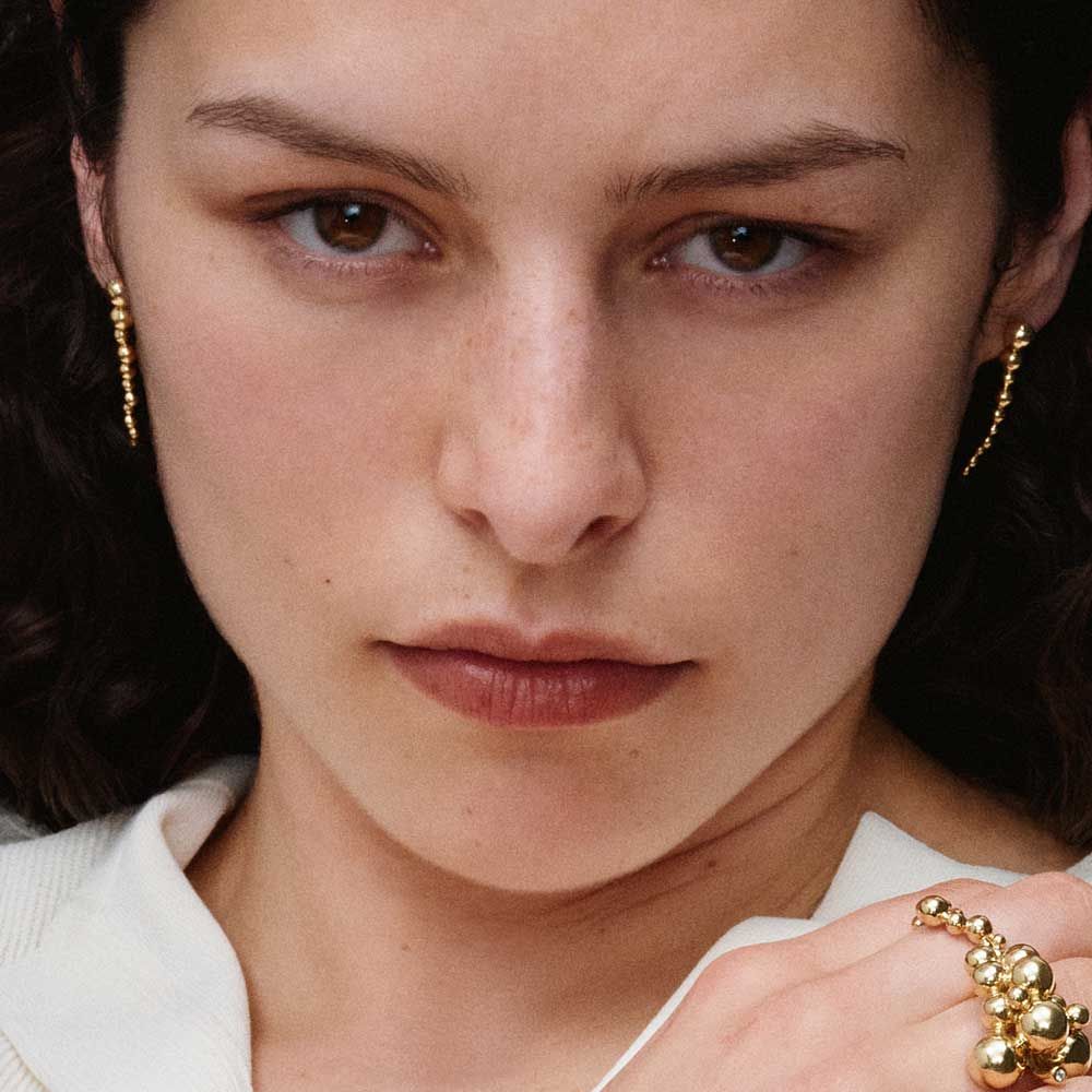 18 kt. Moonlight Grapes ørehængere