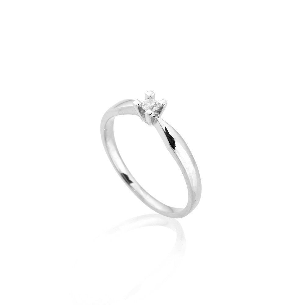 14 kt. Ring Art Jewelz m/1x0,05ct W-Tca/Si-P1 Hvg