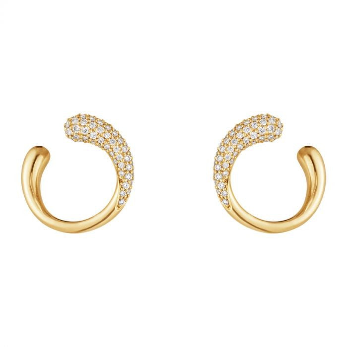 MERCY EARRING 1636B LG DIAMOND PAVE 0.38 CT