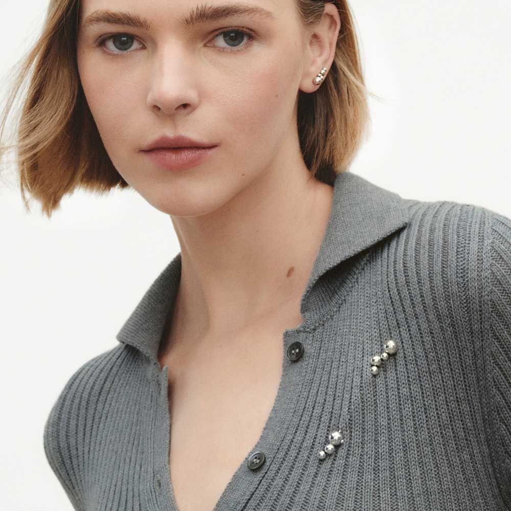 Moonlight Grapes sølv broche