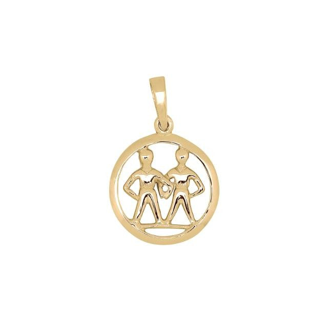 8 kt stjernetegn tvilling 12 mm.