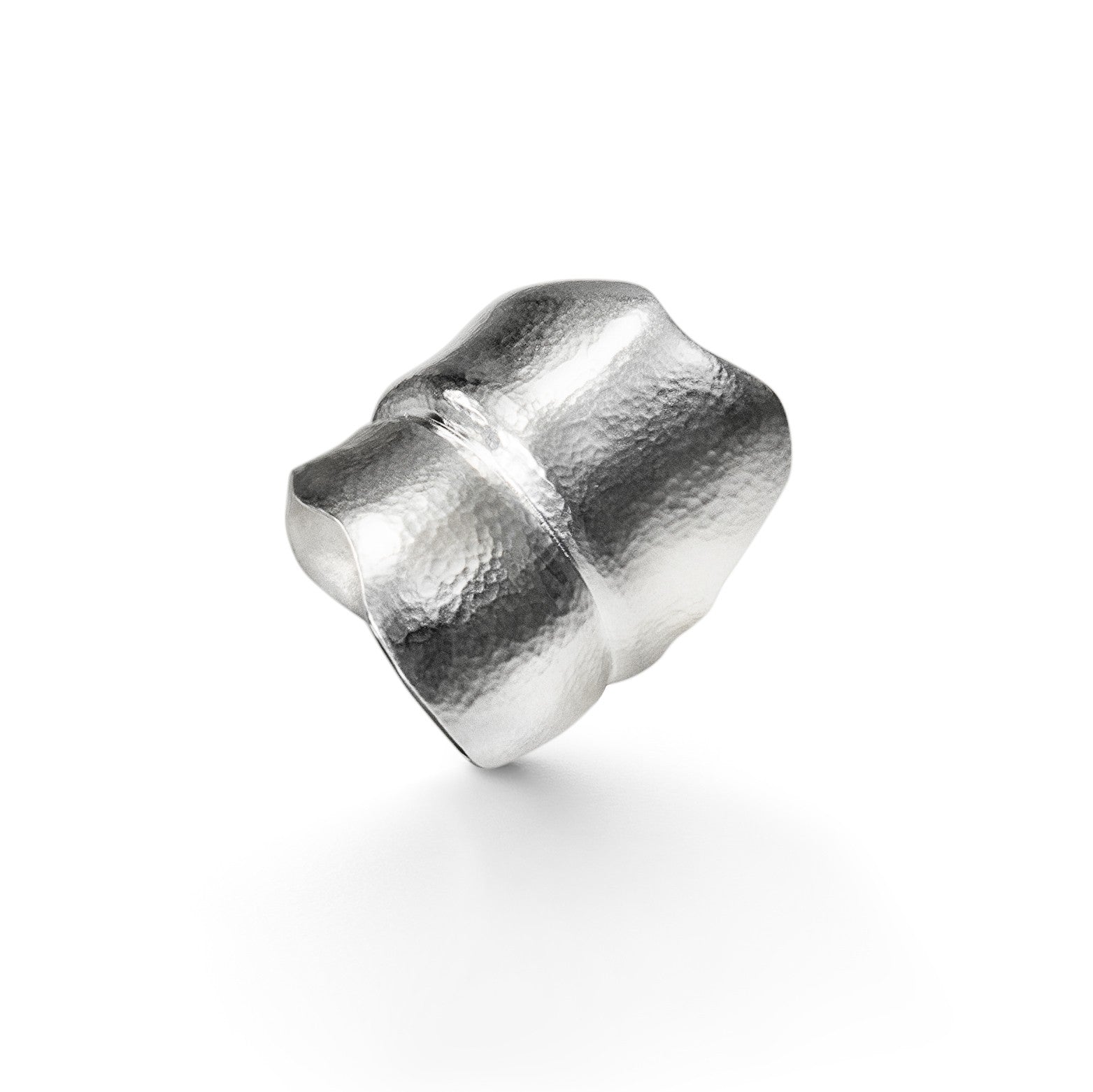 Ring stor Leaves i Sterling Sølv - blank