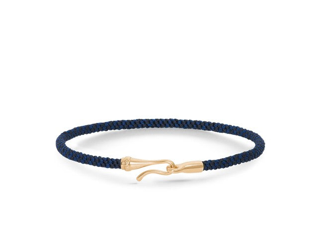 Armbånd Life, håndknyttet reb 0,3mm, farve: Midnig
