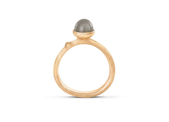Ring Lotus str. 0 - Tiny - 18 karat rødguld med