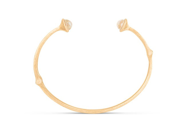 Armring Nature i 18 karat rødguld med rutil caboch