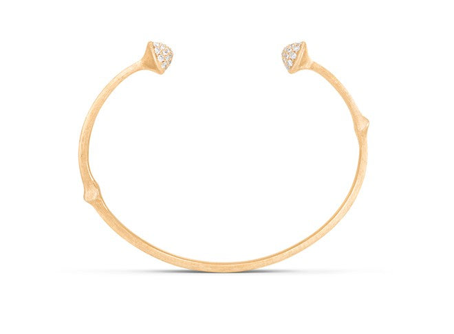 Armring Nature 18 karat rødguld paveret m. 52 bril