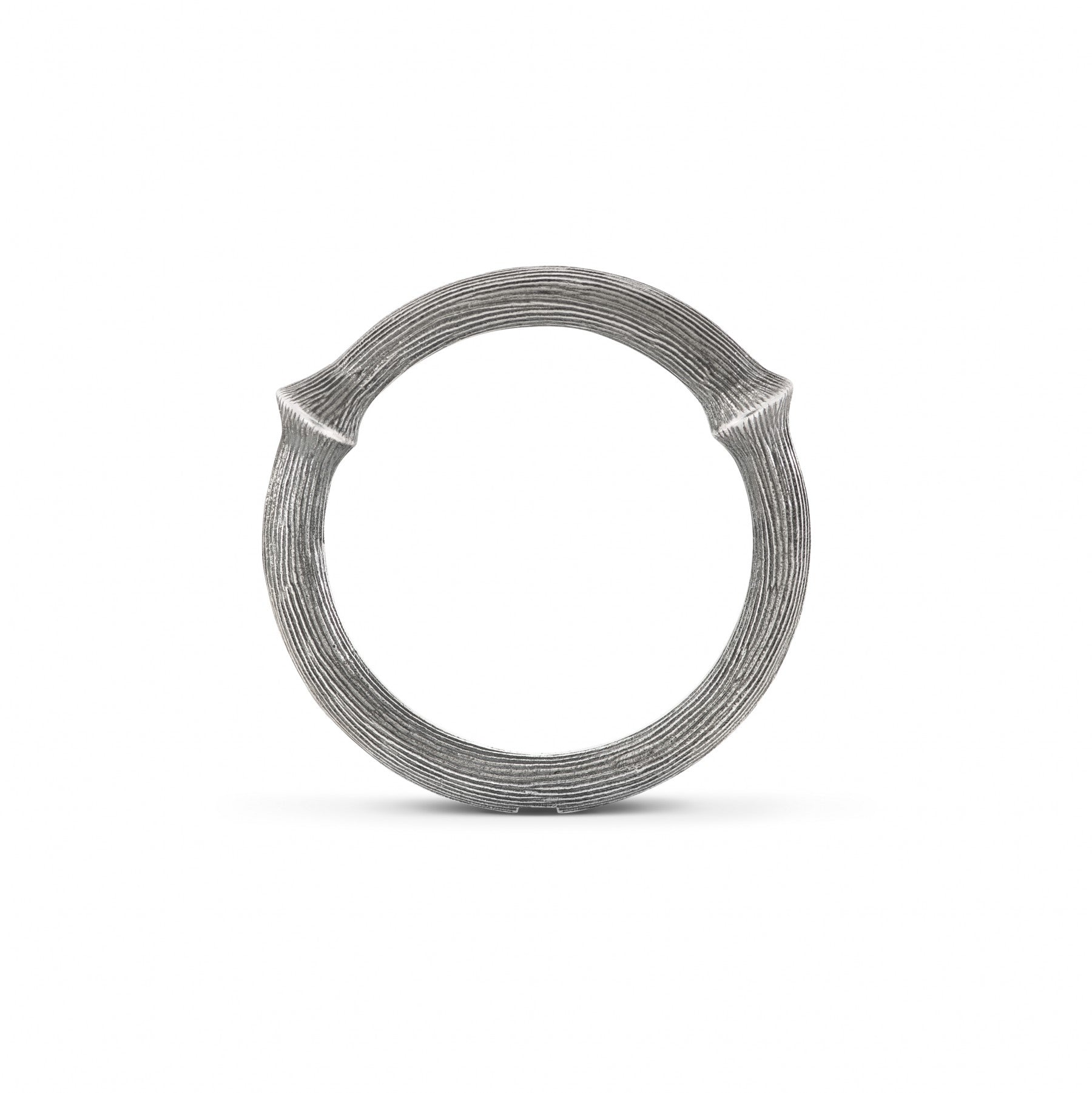 Sølvring Nature nr. 3, let oxyd. O.L.