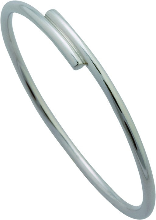 Sølvarmring spiralform r.tråd
