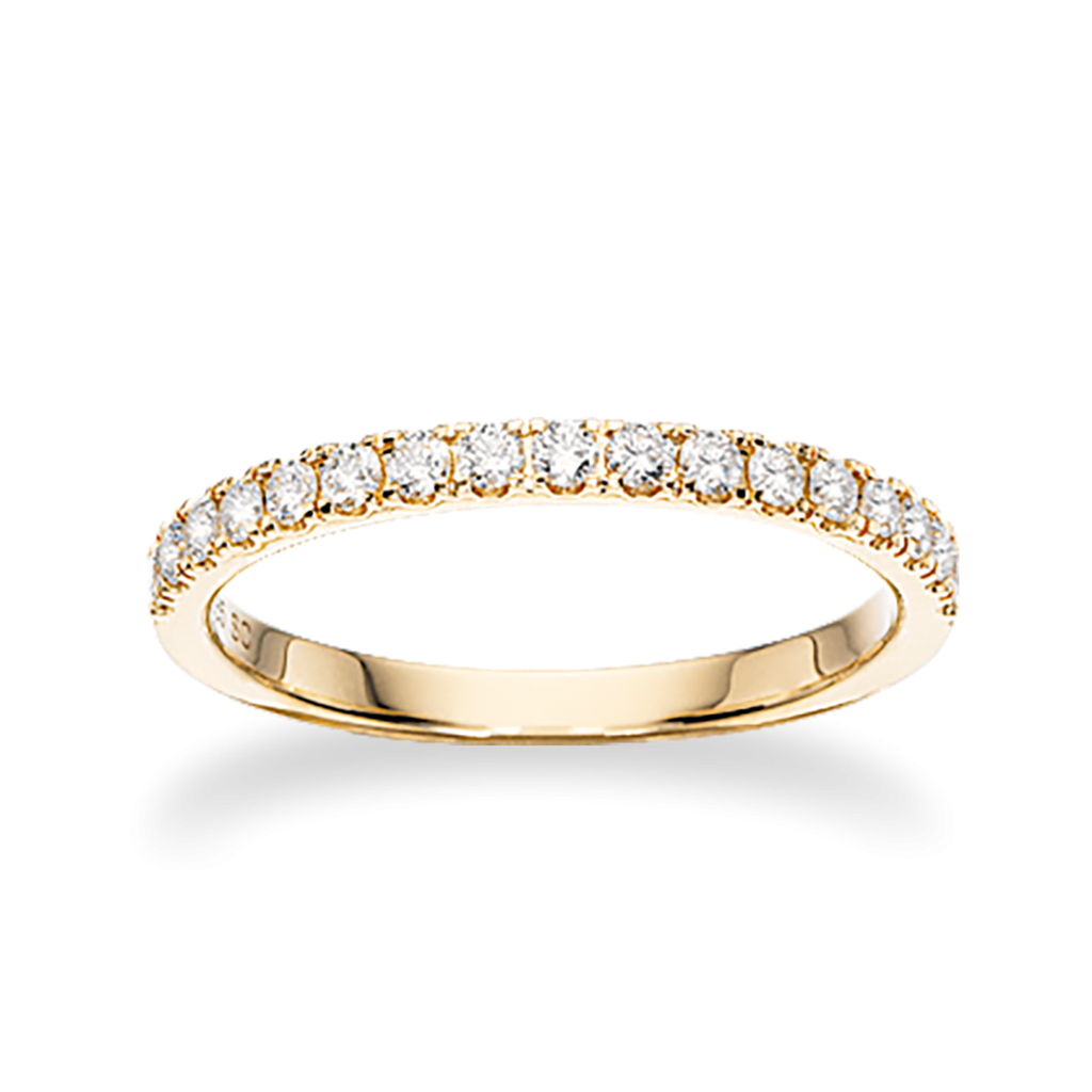 14 kt. Dazzling Ring 0,32 H-W/SI