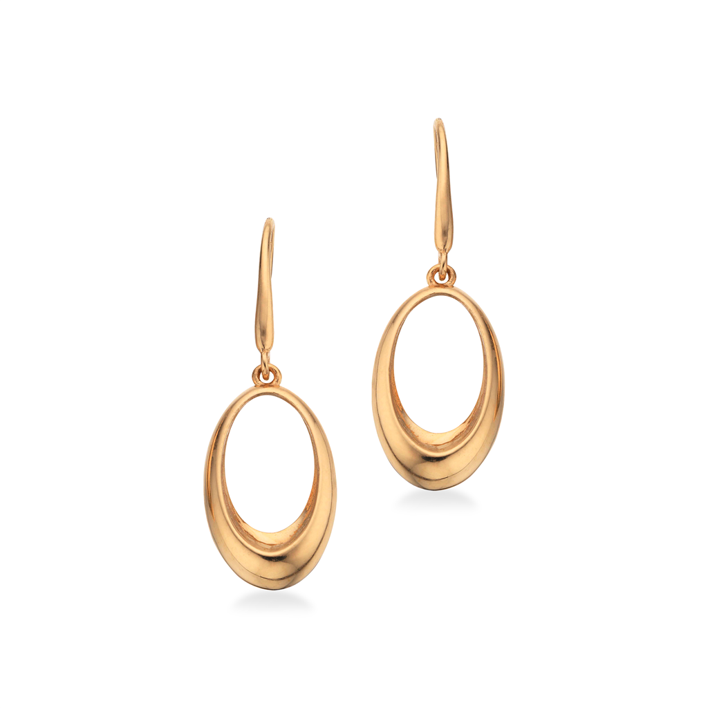 Ørebøjle oval 8 kt.