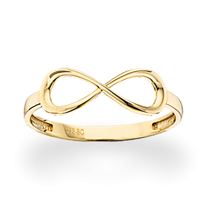 Ring 8 kt. uendelighedstegn
