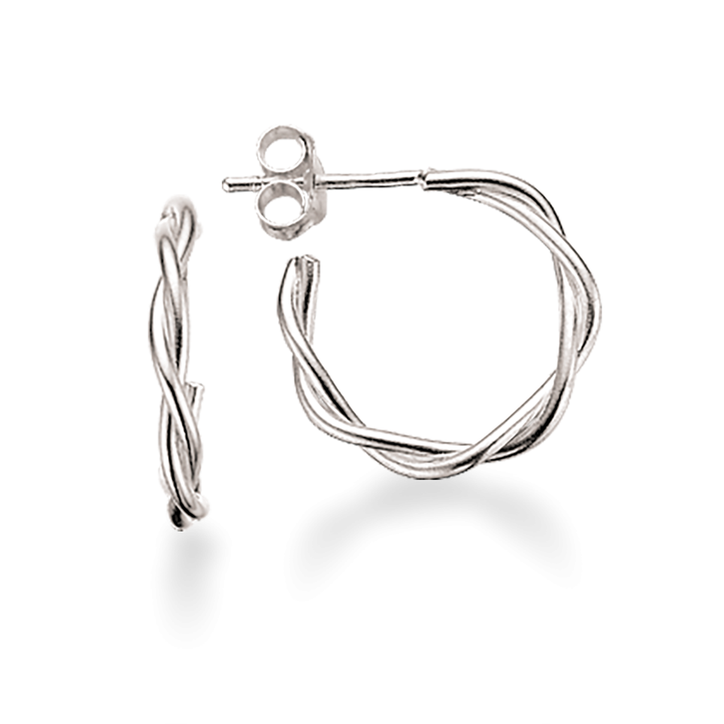 Halvcreol snoet 15 mm sølv*