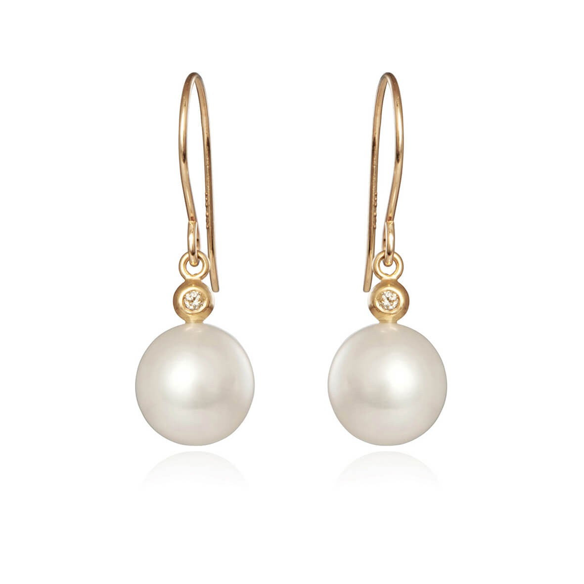 14 kt. ørehænger m. fvp 9-91/2 +2x0,02