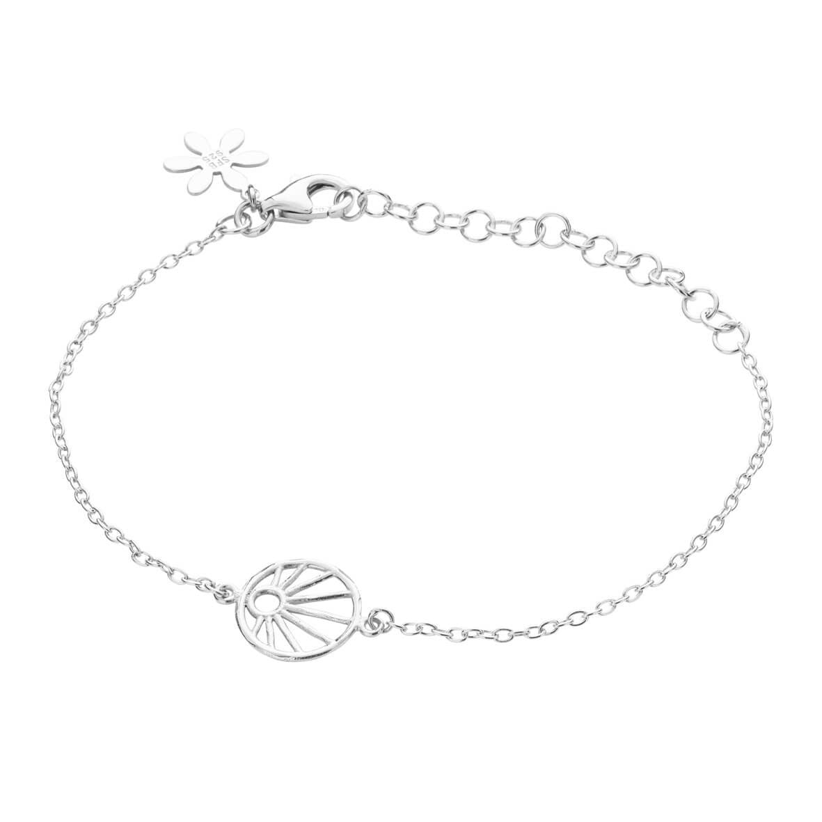 Sølv armbånd m/trådmønster