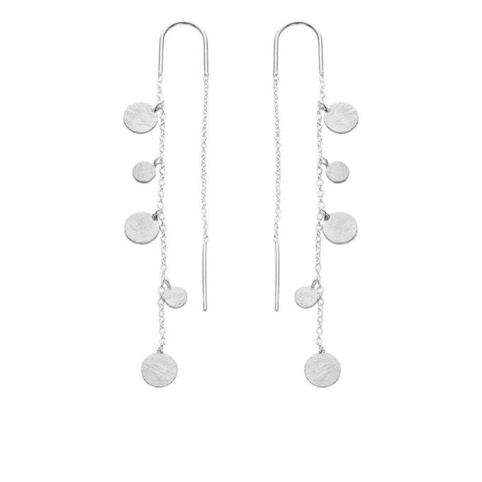 Sølv ørehængere m/mønter