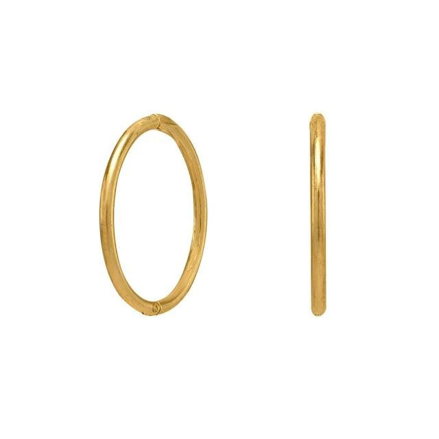 14kt. creol 12mm dia. 1mm tråd