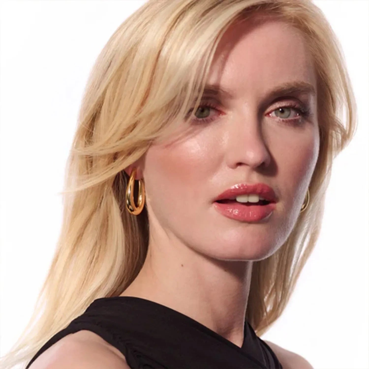 Goccia Pianura Medio forgyldte øreringe