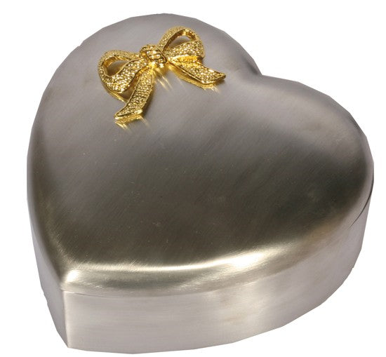 Fortinnet smykkeskrin m/sløjfe