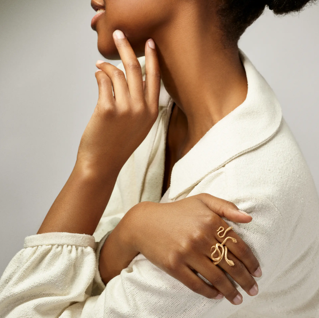 Ring Snakes mini 18 kt. guld