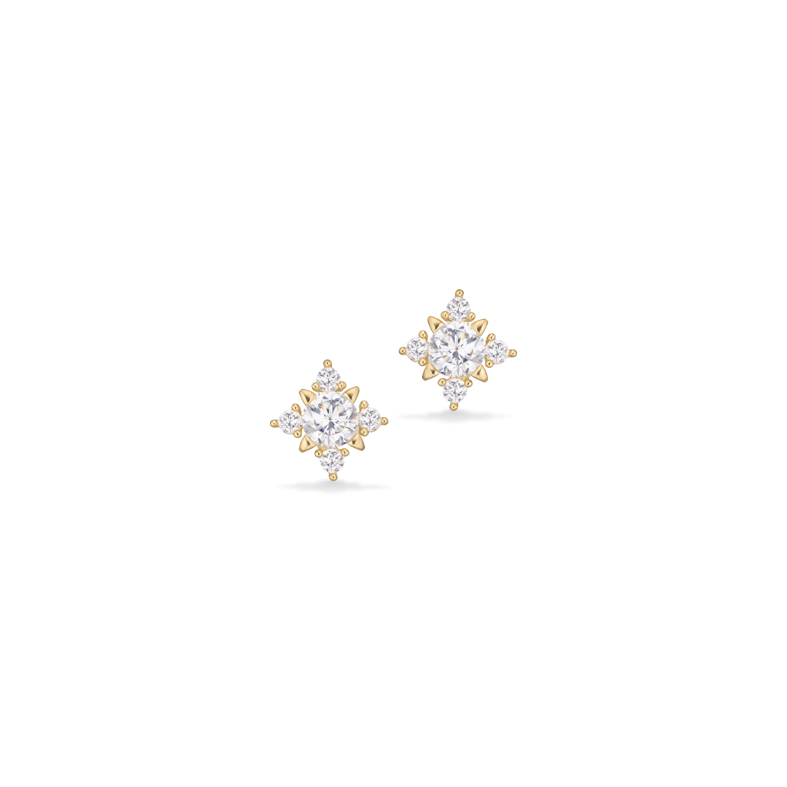 8 kt. ørestikker cubic zirk.
