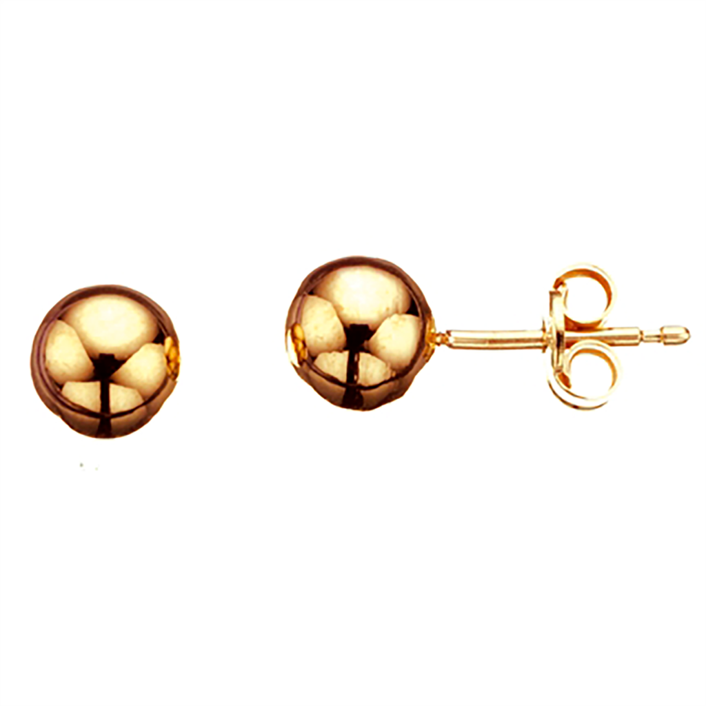 Ørepynt  kugle 6 mm. 14 kt.