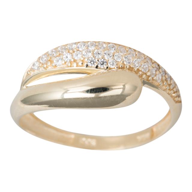 8 kt. Ring m/synt.zirc.