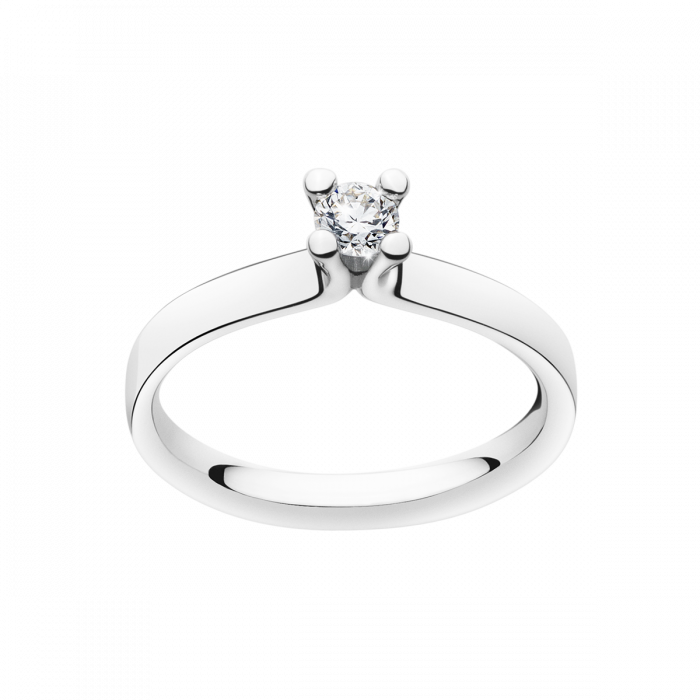 18 kt. Magic Solitairering 0,20ct. HG 1513C