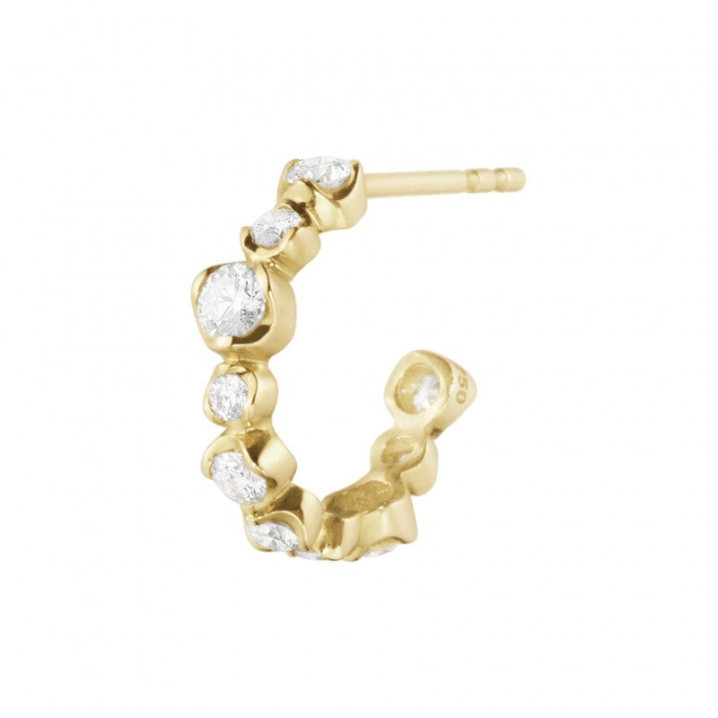 18 kt. Signature ørecreol 0,31 ct.