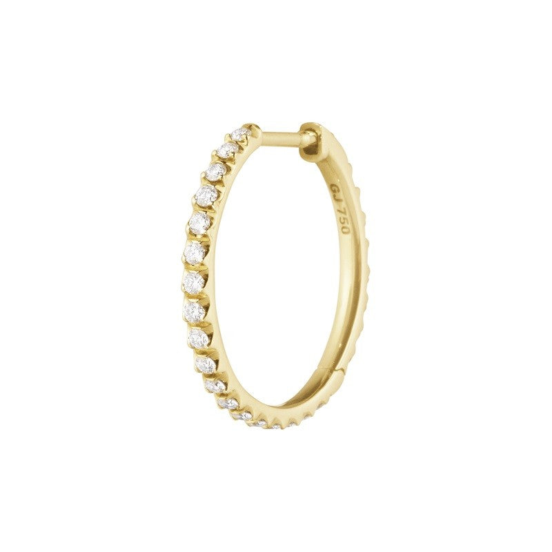 18 kt. Signature Earhoop stor 0,15 ct.