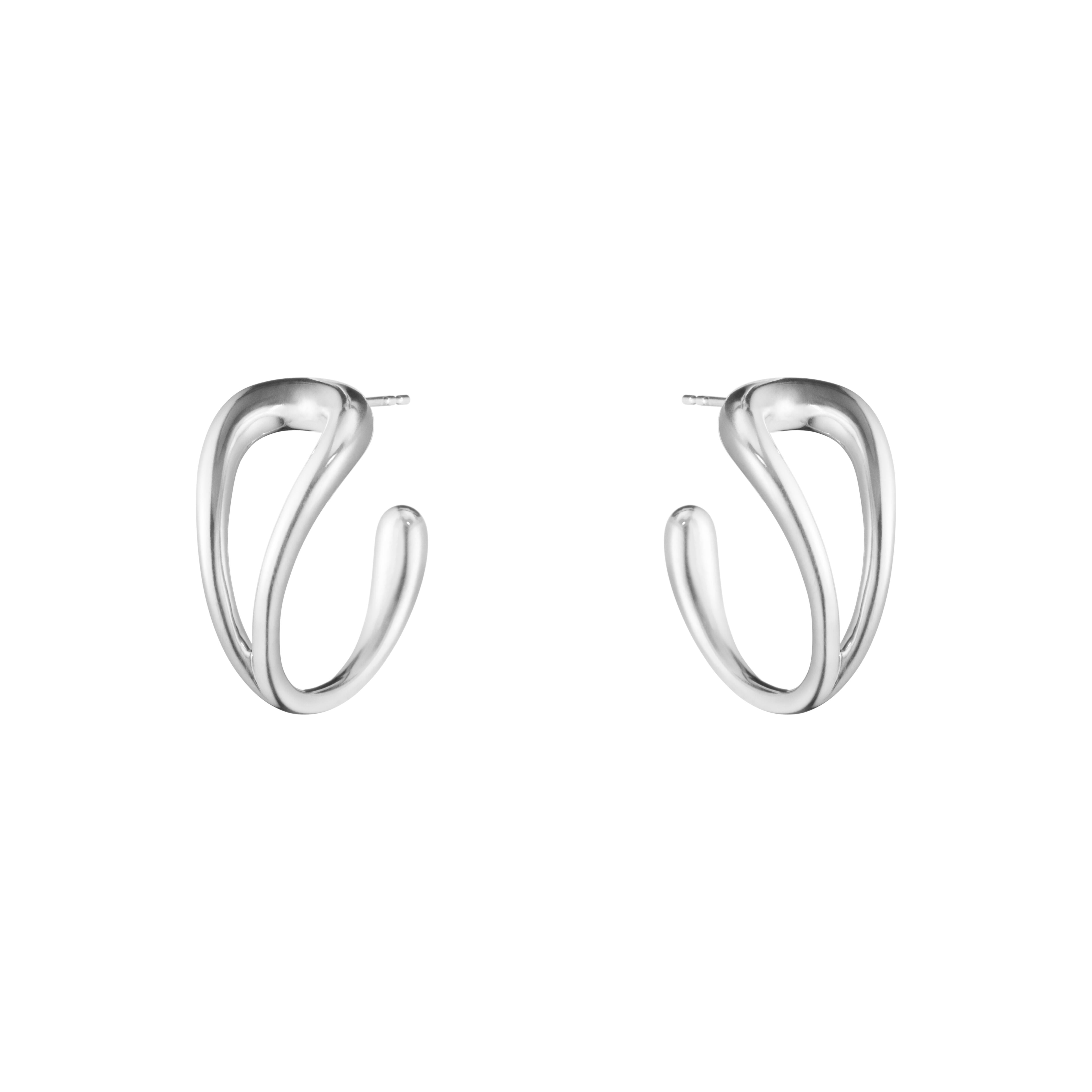 Mercy Swirl Earhoop sølv 634K