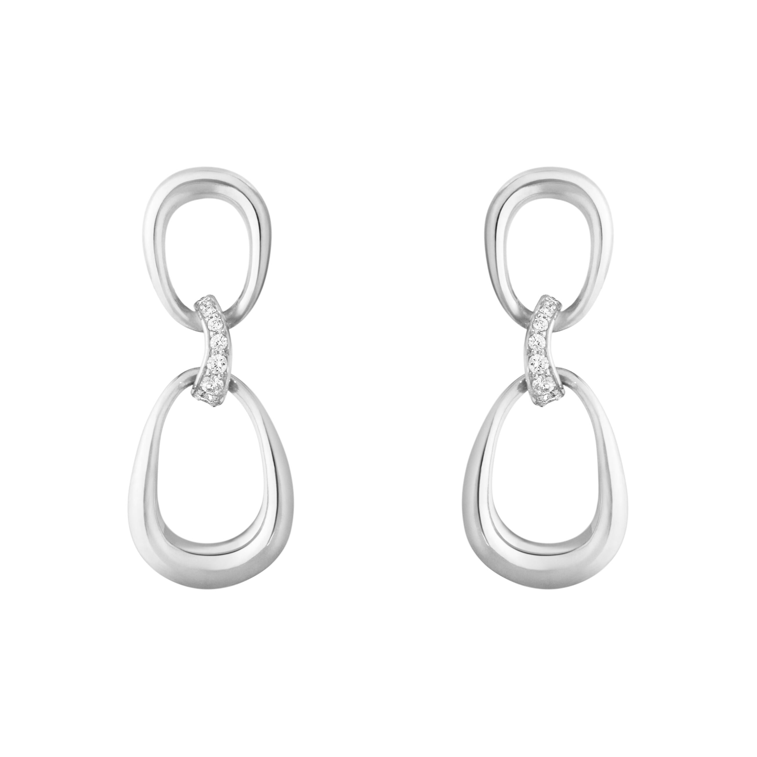 Offspring øreringe i sølv m/0,05 ct.