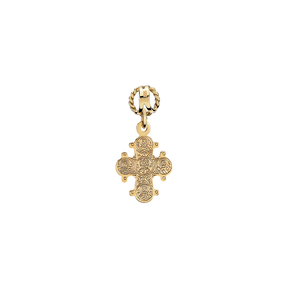 14 kt. Dagmarkors 14x12 mm.