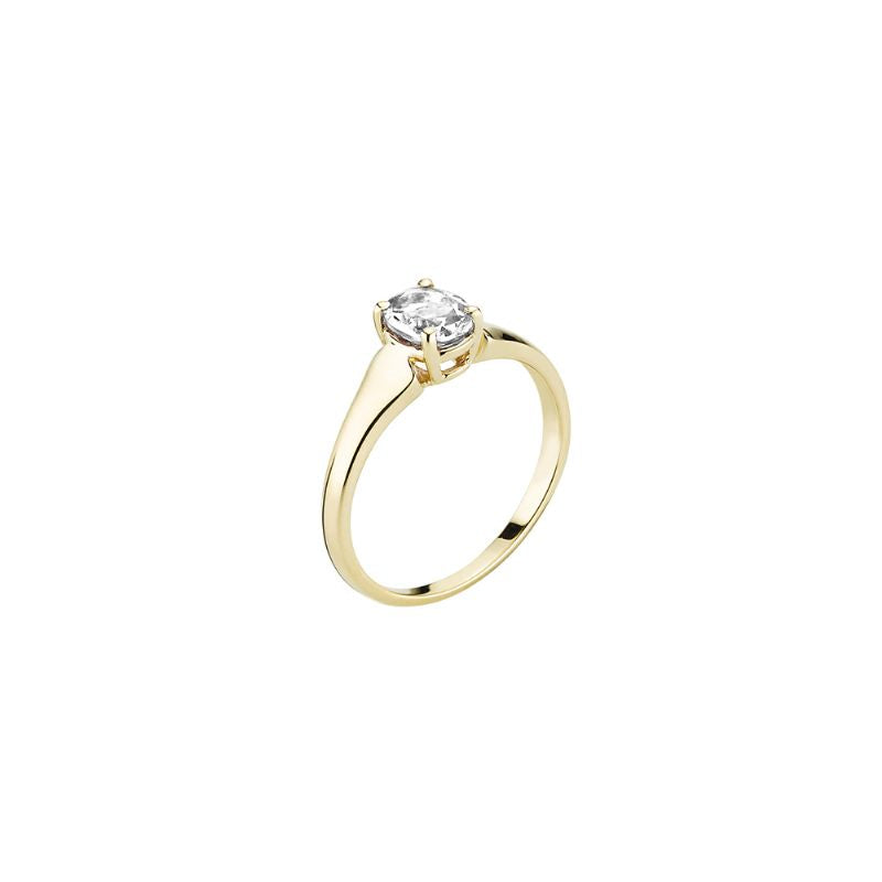8 kt. Ring m/synt.Zirconia